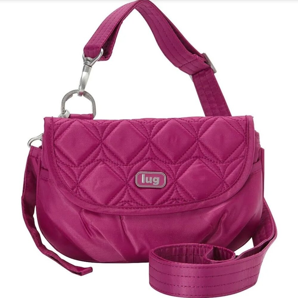 Lug Dash Convertible Mini Cross-body, magenta, VGUC